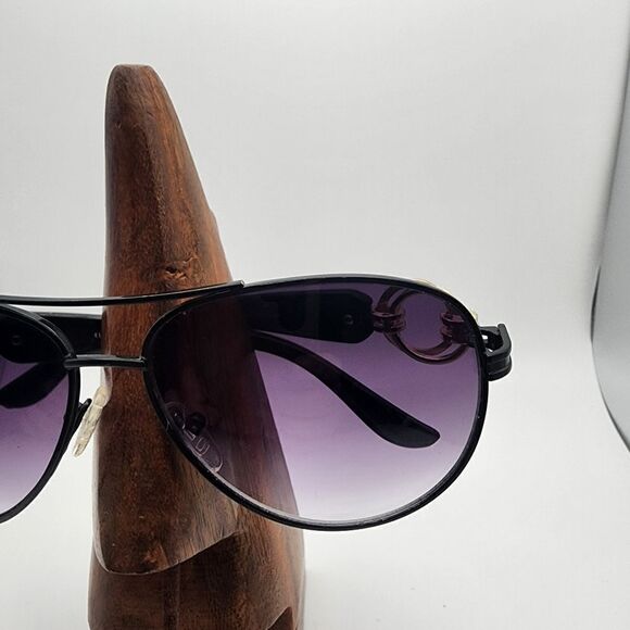 Elle Black Aviator Sunglasses & Case main image 11